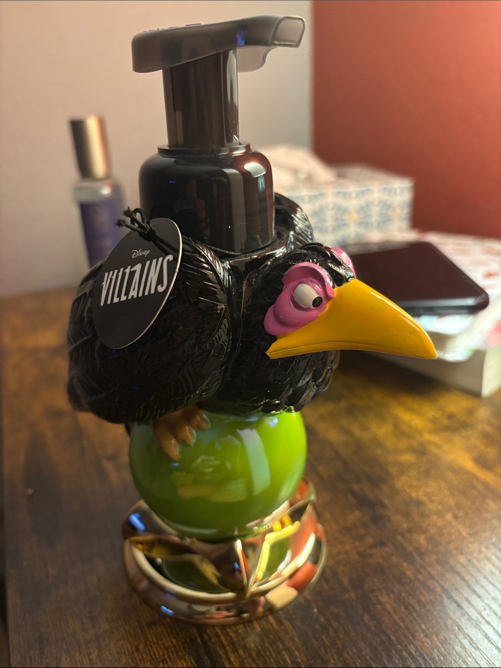 Black Vulture Foaming Soap Dispenser - Black/Yellow/Pink